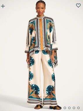 LA DoubleJ Silk Palazzo Pants